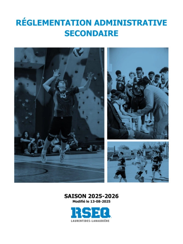 2025 2026 Reglementation administrative secondaire RSEQLL couv.
